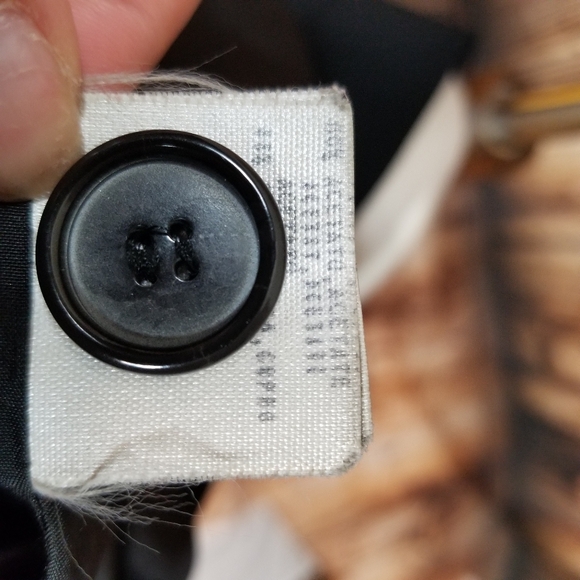 VTG Mark Eisen Collection Made In Italy Women's Sz 4 Black Long Button Up Blazer - Picture 13 of 14